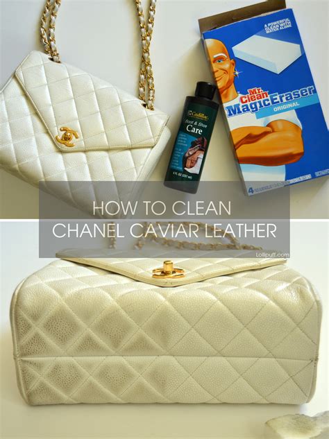 how to clean white caviar chanel bag|How You Can Properly Clean Your Chanel Bags.